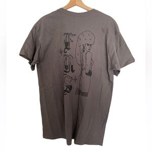 NWT 40s & Shorties Gray Tee Shirt Size Large